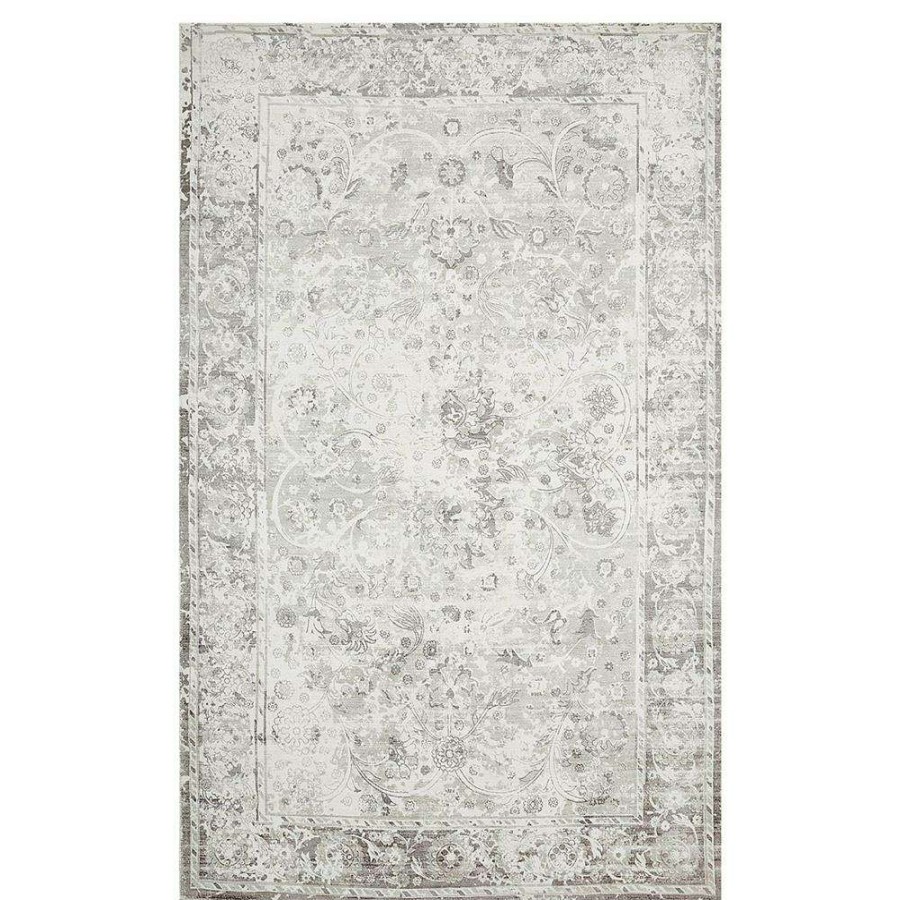 Rugs * | Solo Rugs Royal Global Mist Grey Patterned Rug 8'X10 Exactly Discount