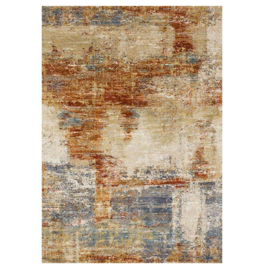 Rugs * | Loloi Augustus Modern Terracotta Orange Abstract Patterned Rug 11'6 X15 Best Sale