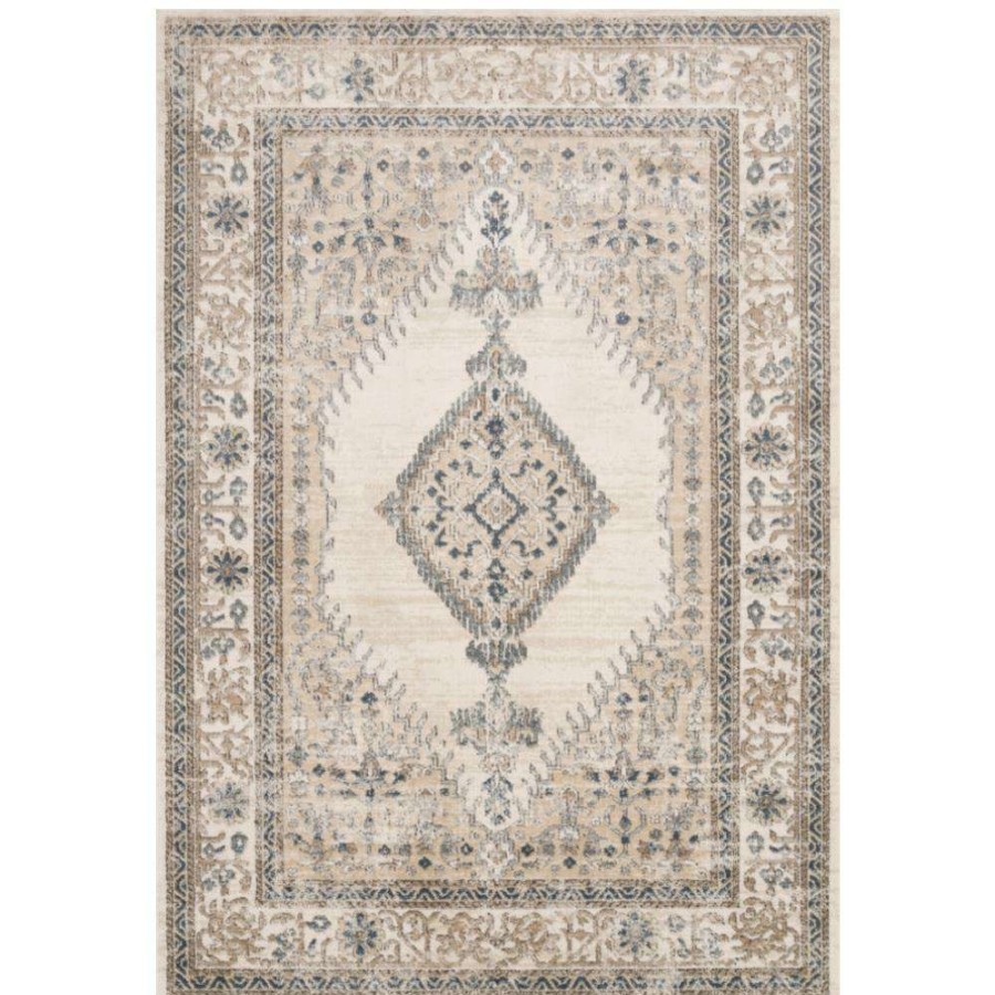 Rugs * | Loloi Teagan French Country Brown Floral Patterned Rug 3'4 X5'7 New Arrivals