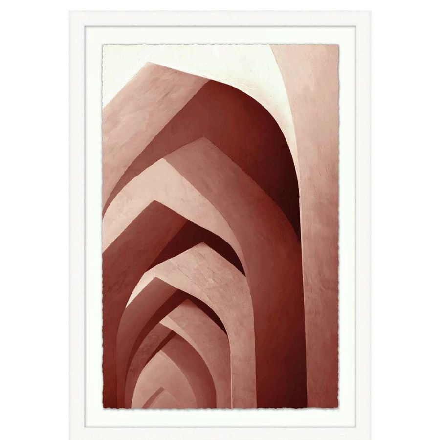 Art * | Terence Modern Classic Pink Architecture White Frame Photograph Exactly Discount