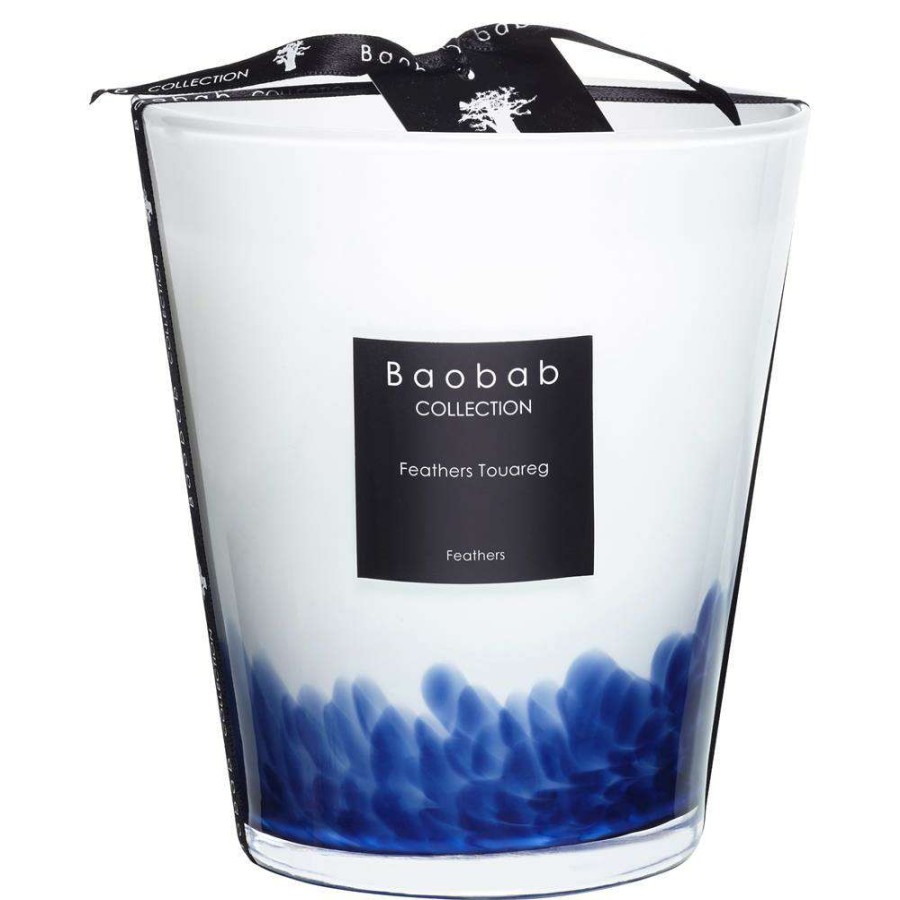 Decor * | Baobab Collection Coastal Feathers Touareg Candle Medium Exactly Discount