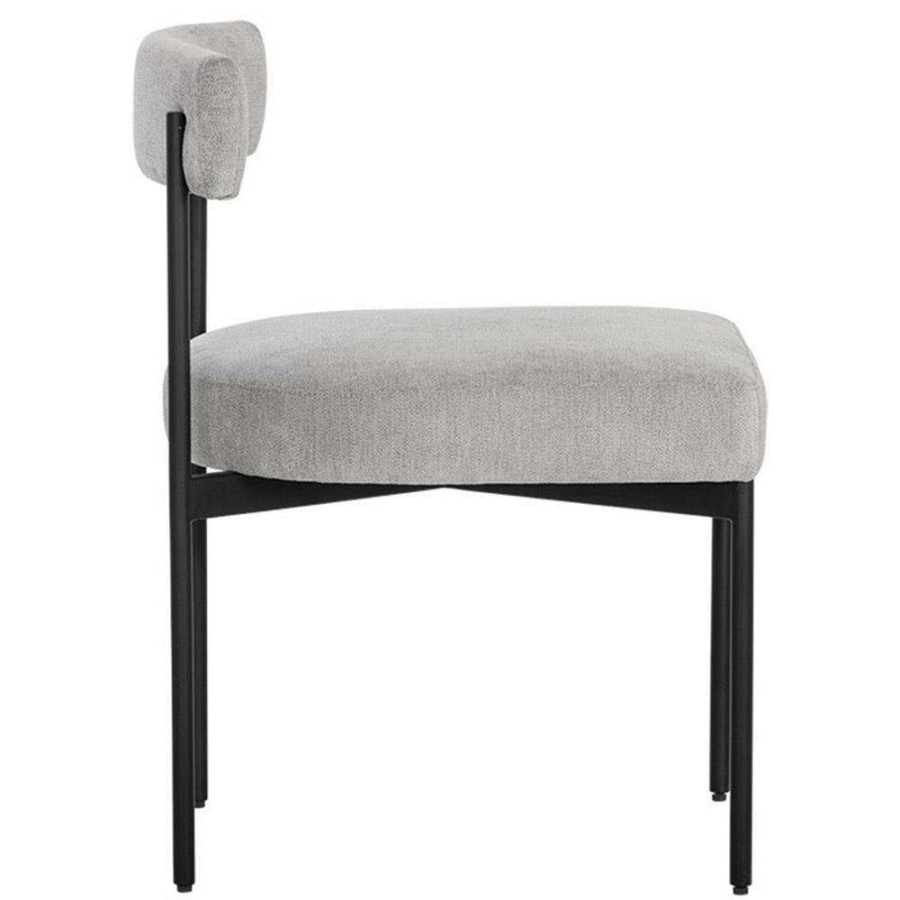 Furniture * | Sunpan Seneca Industrial Grey Performance Steel Dining Side Chair High Quality