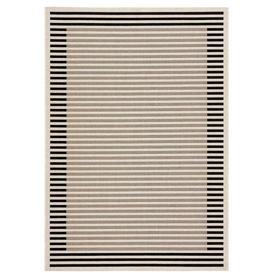 Rugs * | Jaipur Living Catamaran Modern Beige Black Striped Pattern Outdoor Rug 2'X3'7 Quick Delivery