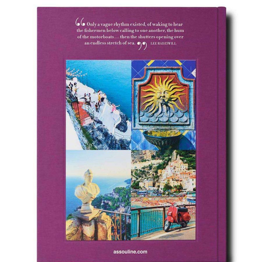 Decor * | Assouline Amalfi Coast Purple Hardback Designer Book Shop New