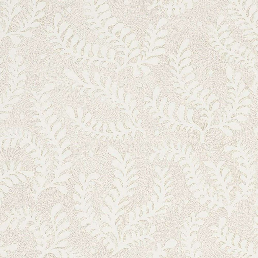 Decor * | Schumacher Etched Fern Modern Classic Natural Industrial Wallpaper Best Quality