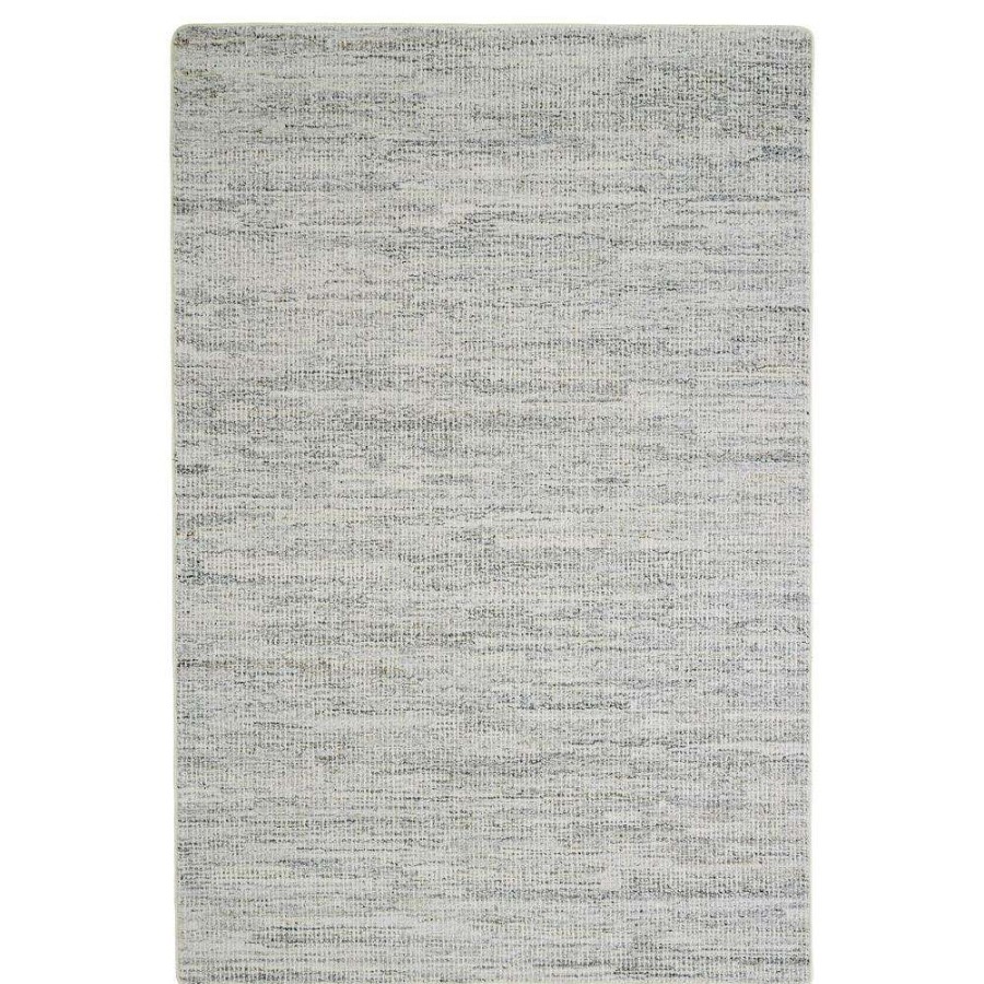 Rugs * | Stark Ingrid Modern Dark Grey Wool Textured Patterned Rug 12'X15 Special