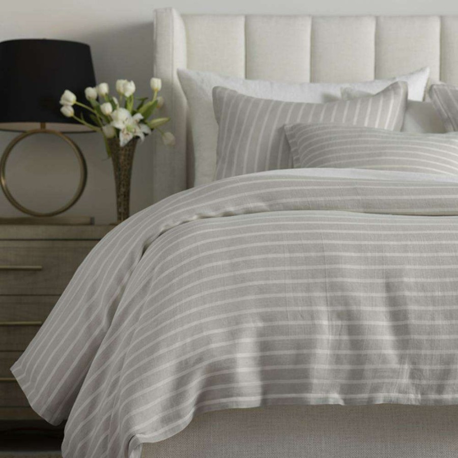 Bedding & Bath * | Lili Alessandra Meadow Modern Classic Natural Cotton Linen Duvet Cover Queen Sales