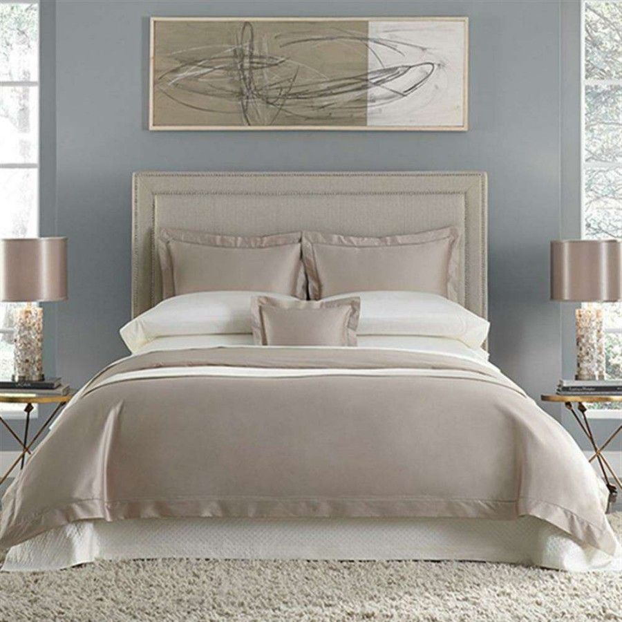 Bedding & Bath * | Sferra Modern Lucio Fitted Sheet Cashew Queen Less Expensive