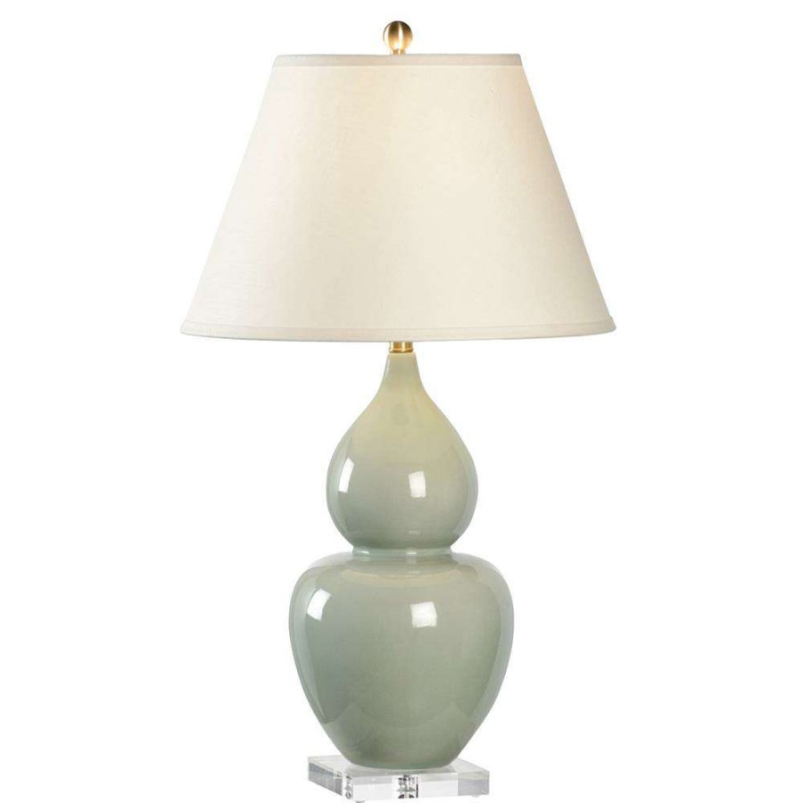 Lighting * | Chelsea House Fulton French Country Green Glaze Ceramic Table Lamp Reasonable Price