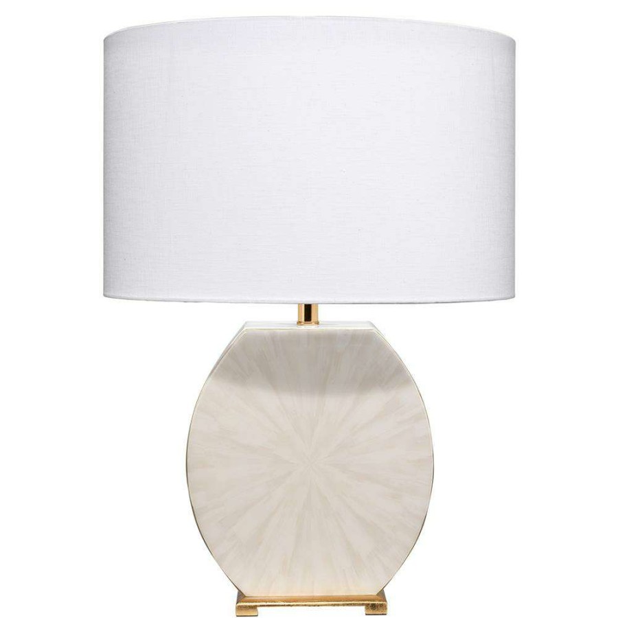 Lighting * | Lucius Hollywood Regency Cream Radiant Lacquer Gold Metal Bedside Table Lamp Discounts