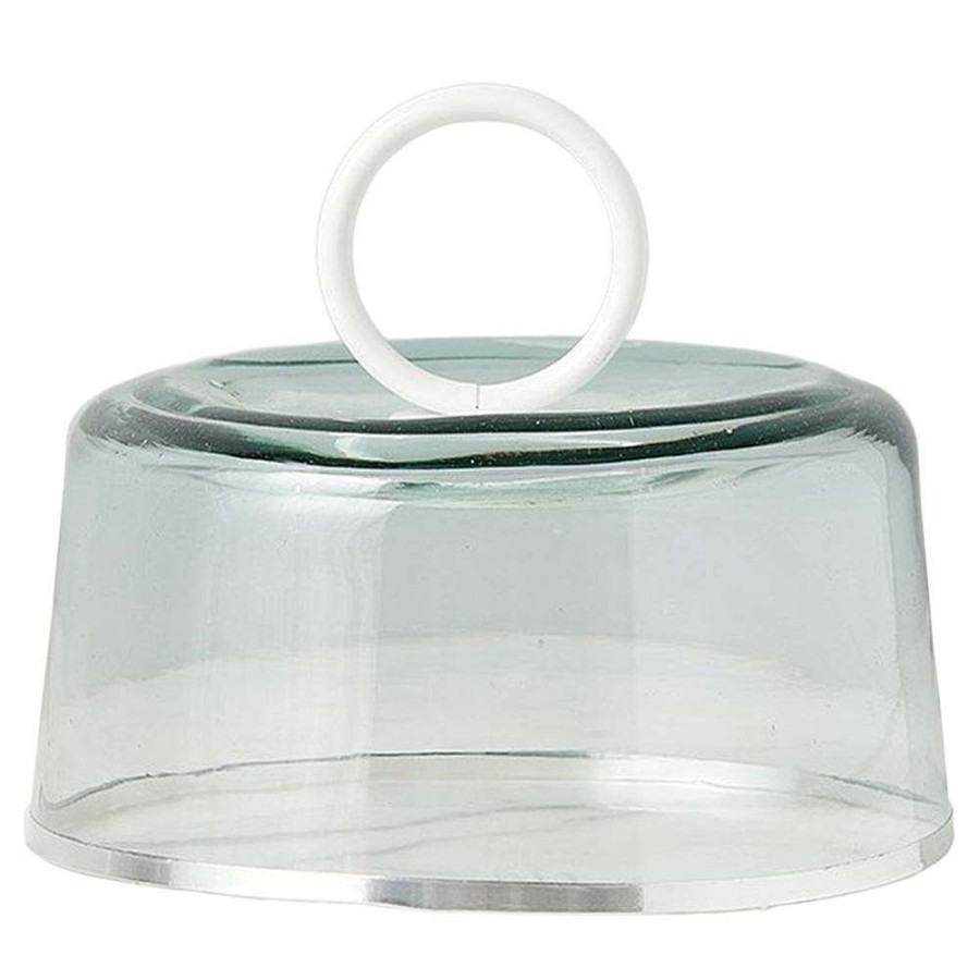 Dining & Bar * | Lily Modern Classic White Iron Handle Glass Dome Small Fire Sale