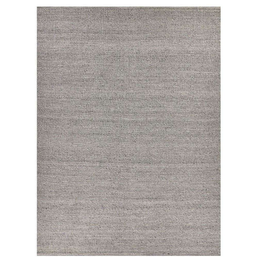 Rugs * | Exquisite Rugs Hesse Modern Classic Silver Textured Solid Rug 12'X15 Fire Sale