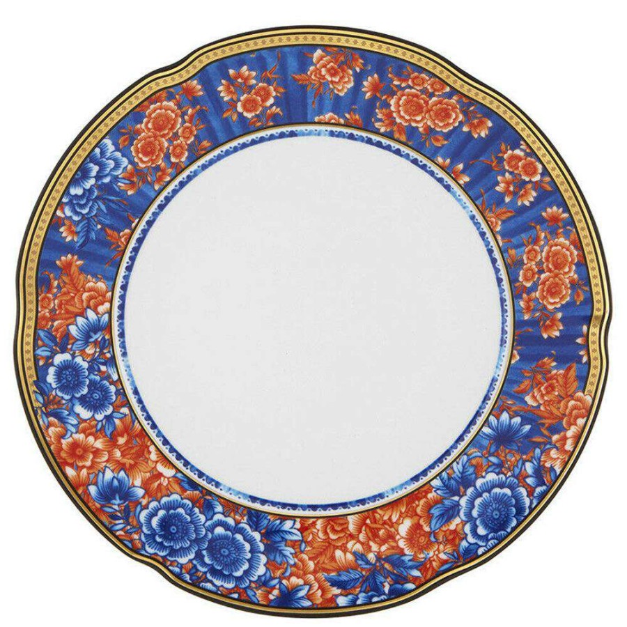 Dining & Bar * | Vista Alegre Cannaregio Global Bazaar Blue Porcelain Dinner Plate Set Of 4 Exclusive Design