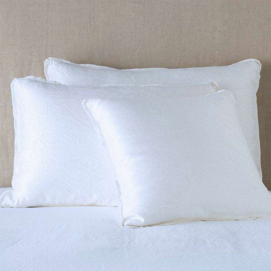 Bedding & Bath * | Bella Notte Paloma French Country White Silk Sham Euro Free Delivery