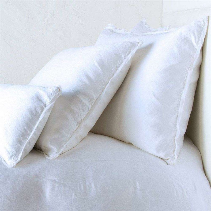 Bedding & Bath * | Bella Notte Paloma French Country White Silk Sham Euro Free Delivery