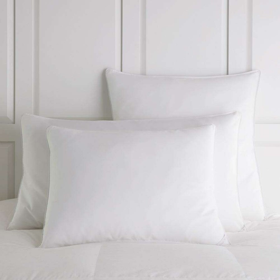 Bedding & Bath * | Peacock Alley Modern White Medium Down Alternative Pillow Standard Exclusive Design