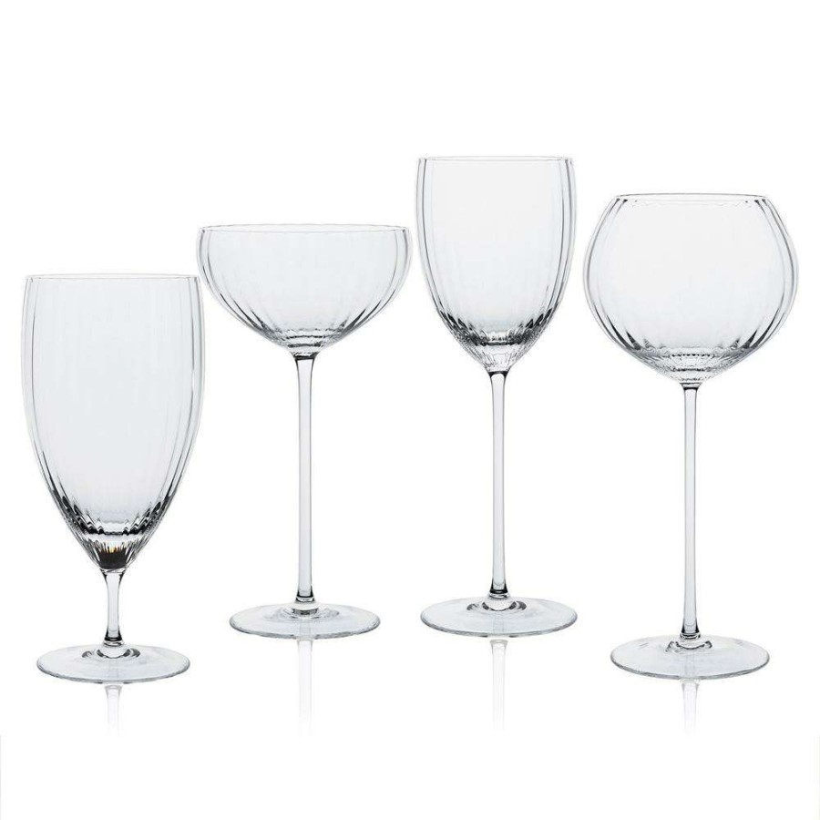 Dining & Bar * | Caskata Quinn Modern Classic Clear Red Wine Glass Set Of 2 Popular