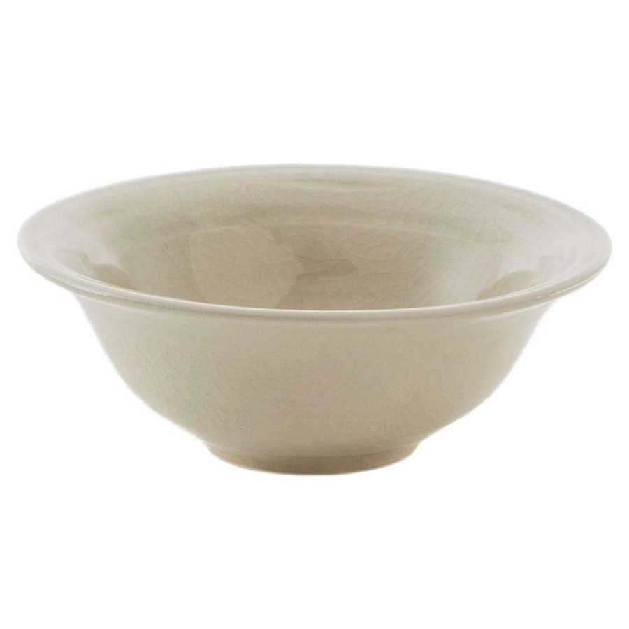 Dining & Bar * | Simon Pearce Modern Classic Belmont 6 Round Crackle Ivory Stoneware Bowl Best Sale