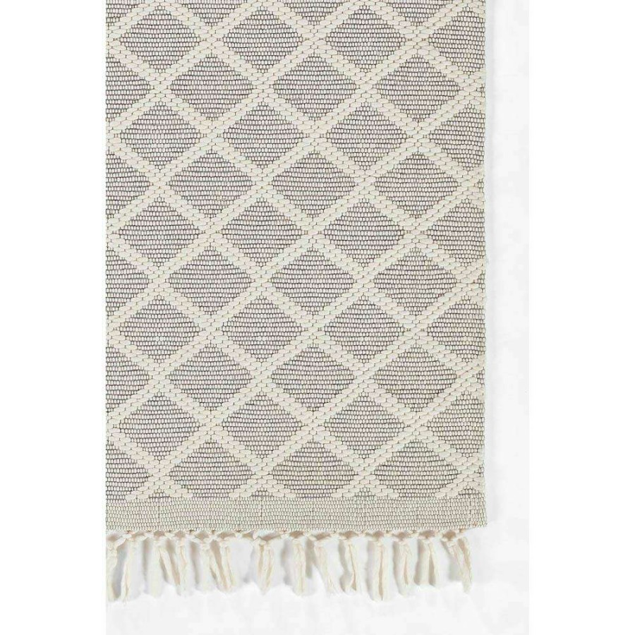 Rugs * | Mayari Modern Classic Cream Wool Diamond Patterned Rug 3'6 X5'6 Top Sell