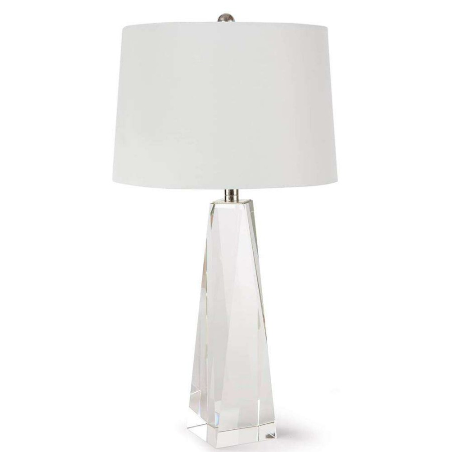 Lighting * | Regina Andrew Angelica Hollywood Regency Clear Crystal Bedside Table Lamp Top Sell