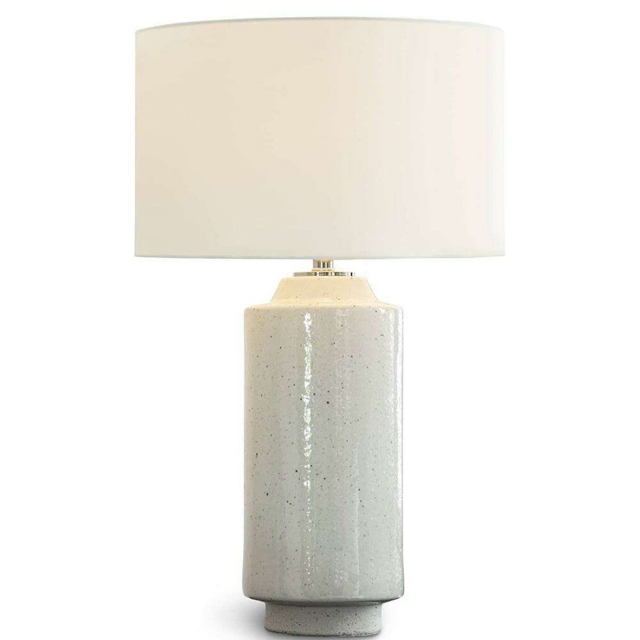 Lighting * | Regina Andrew Southern Living Markus French White Ceramic White Shade Table Lamp Fire Sale