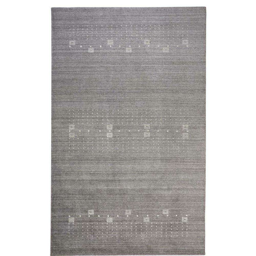 Rugs * | Rosh Modern Grey Wool Dotted Patterned Rug 3'6 X5'6 Popular