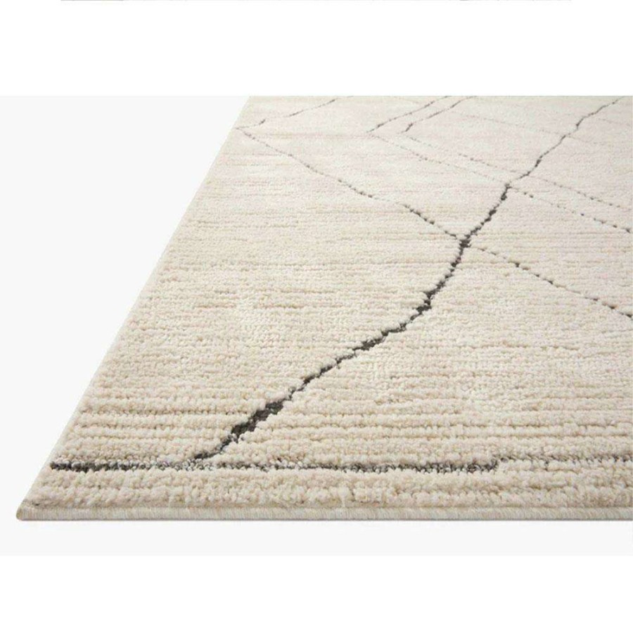 Rugs * | Loloi Fabian Modern Classic Cream Diamond Patterned Rug 5'3 X7'6 New In