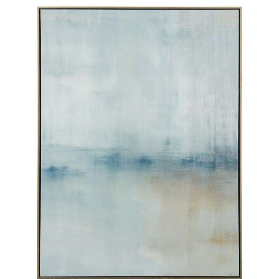 Art * | John-Richard Winter By Carol Benson-Cobb Abstract Silver Frame Painting Diptych Fire Sale