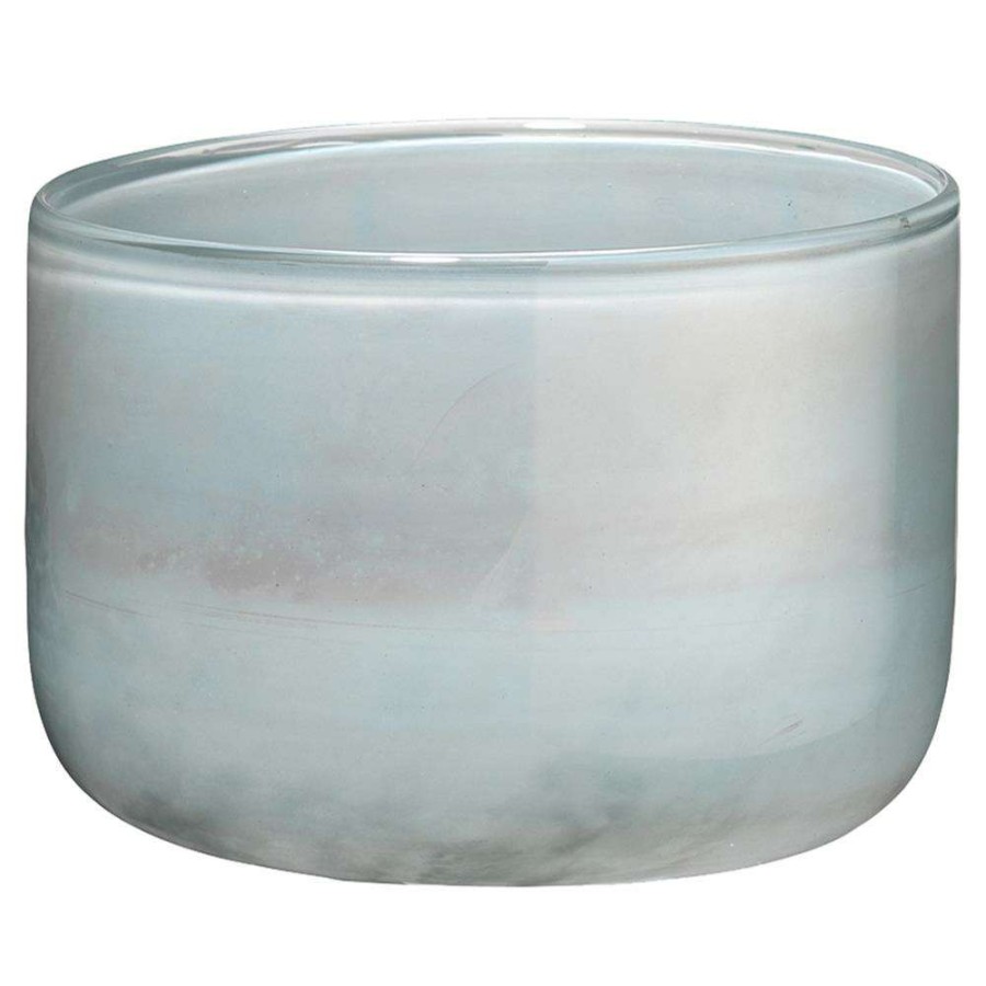 Decor * | Arlo Coastal Metallic Opal Glass Decorative Vase New In