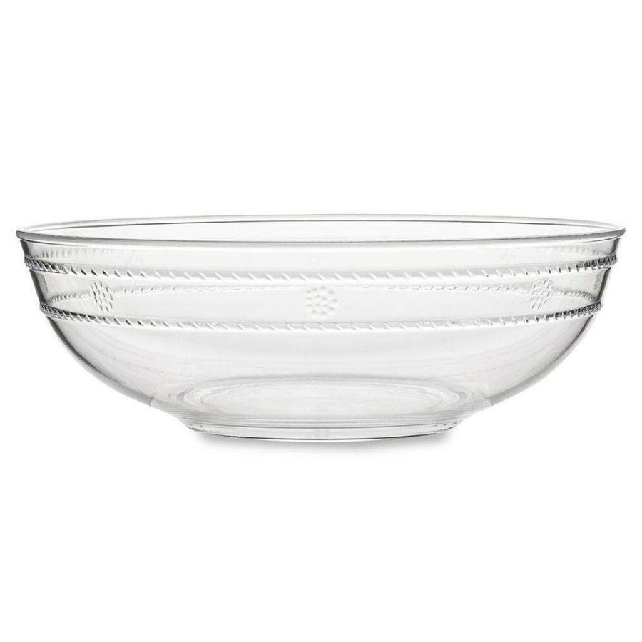 Dining & Bar * | Juliska Isabella Modern Classic Clear Acrylic Serving Bowl Exclusive Design