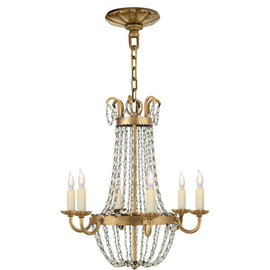 Lighting * | Visual Comfort Petite Paris Flea Market Regency Gilded Iron Chandelier Excellent