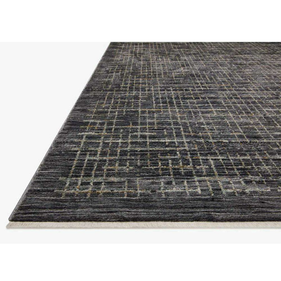 Rugs * | Loloi Soho Industrial Loft Black Onyx Abstract Patterned Rug 2'3 X3'10" Best Sale