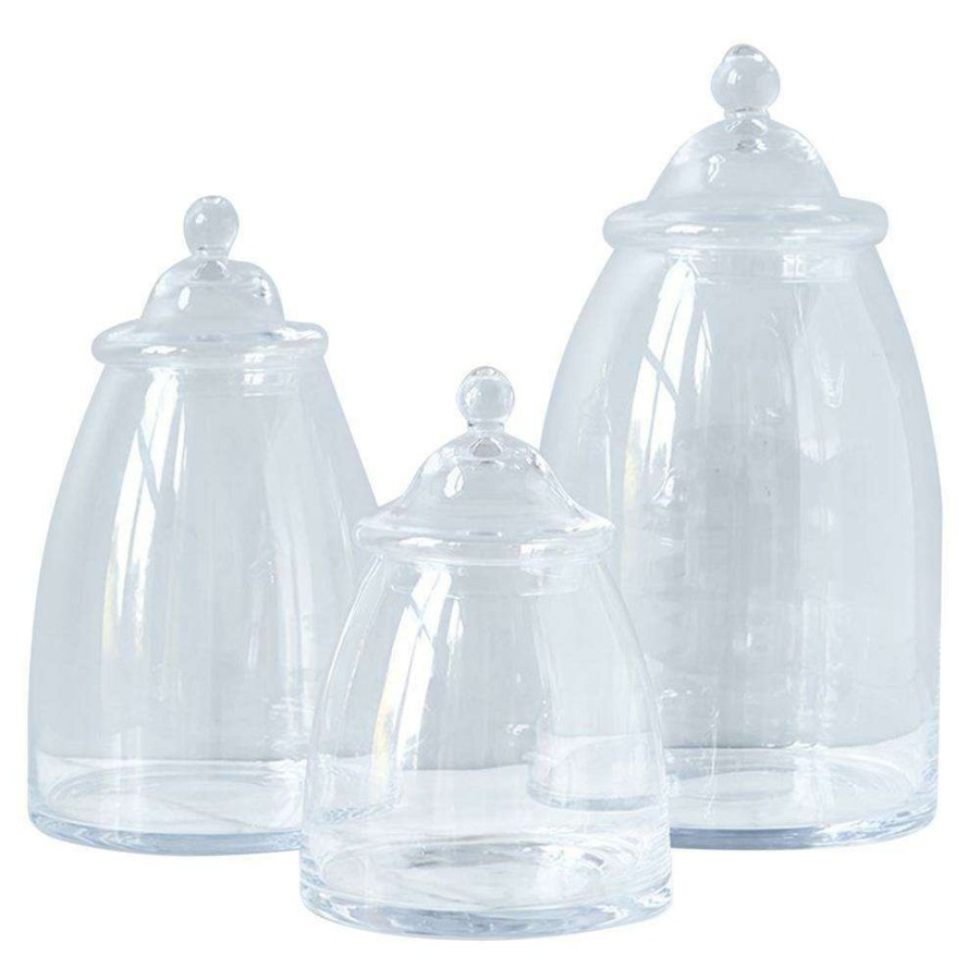 Dining & Bar * | Donny Modern Classic Clear Glass Jar Small Best Choice