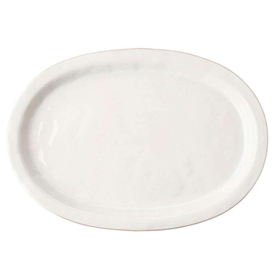 Dining & Bar * | Juliska Puro Modern Classic Whitewash Ceramic Platter Promotion