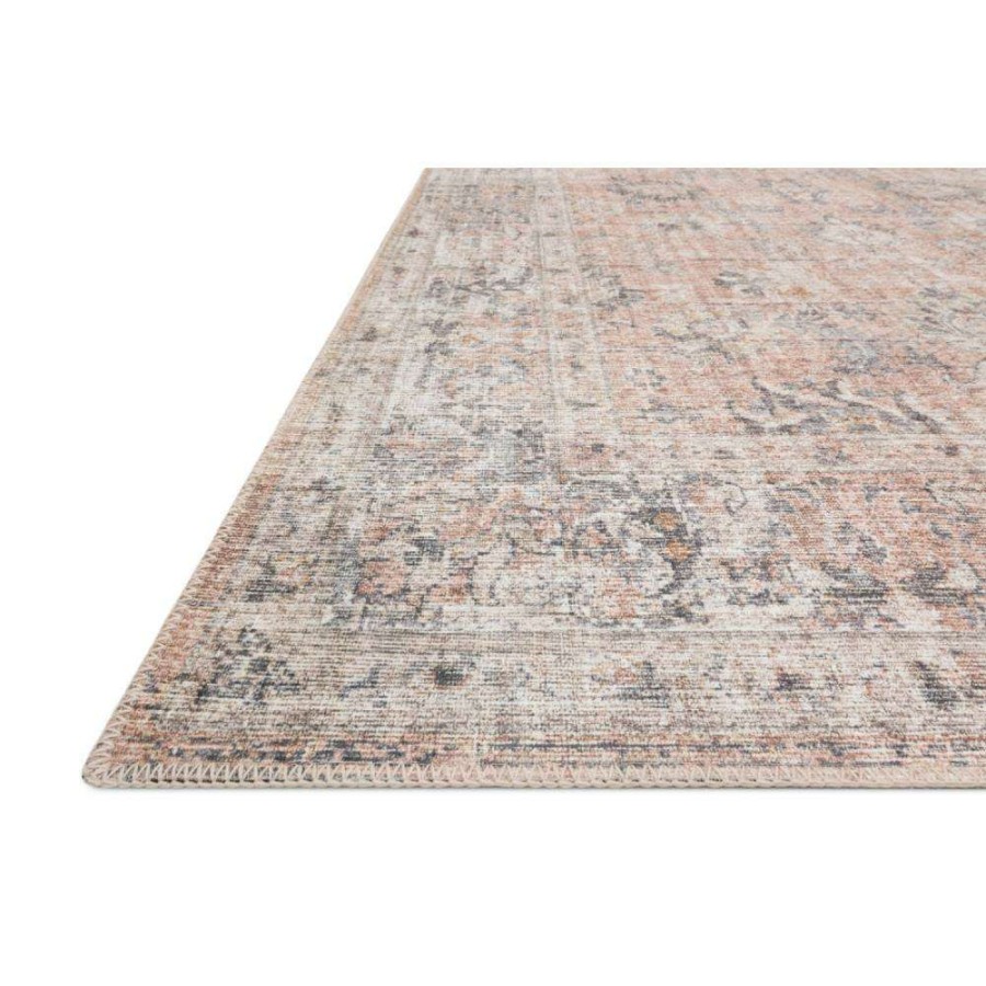 Rugs * | Loloi Skye Global Bazaar Blush Pink Floral Patterned Rug 3'6 X5'6 Best Quality