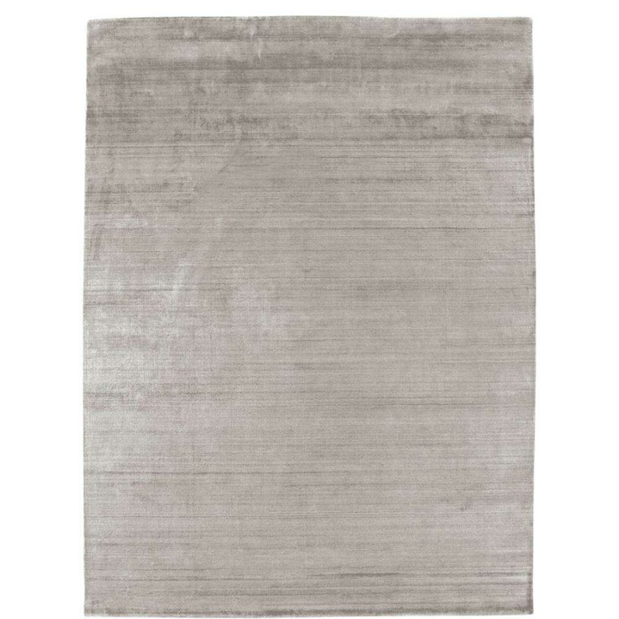 Rugs * | Exquisite Rugs Purity Modern Classic Silver Bamboo Silk Solid Rug 12'X15 Exactly Discount