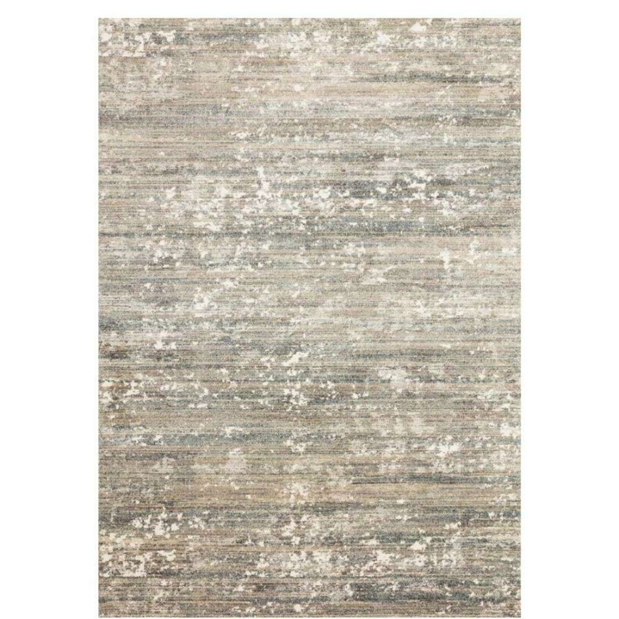 Rugs * | Loloi Augustus Modern Classic Fog Grey Abstract Patterned Rug 5'3 X7'8 Reasonable Price