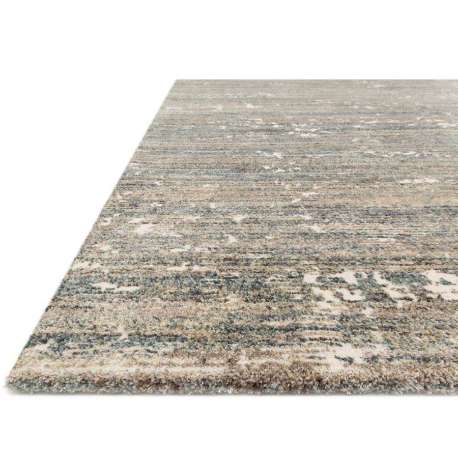 Rugs * | Loloi Augustus Modern Classic Fog Grey Abstract Patterned Rug 5'3 X7'8 Reasonable Price