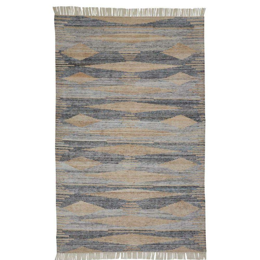 Rugs * | Cana Global Bazaar Brown Geometric Outdoor Rug 8'X10 Quick Delivery