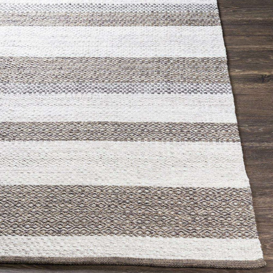 Rugs * | Aquila Global Bazaar Brown Striped Patterned Outdoor Rug 8'X10 Exactly Discount