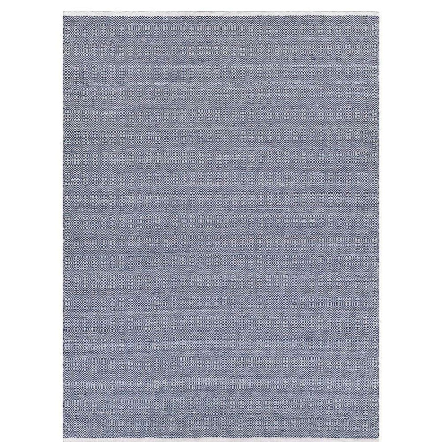 Rugs * | Exquisite Rugs Echo Modern Classic Blue Diamond Patterned Outdoor Rug 10'X14 Discount