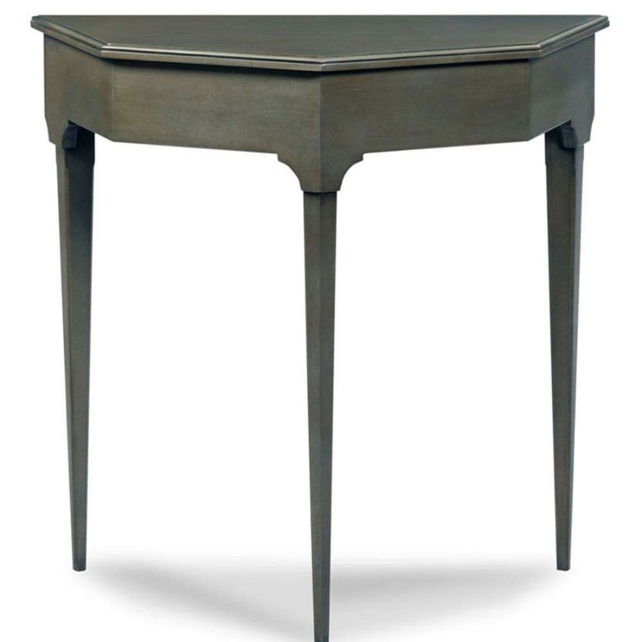 Furniture * | Woodbridge Marseille French Country Charcoal Black Wood Demilune Console Table Lower Price