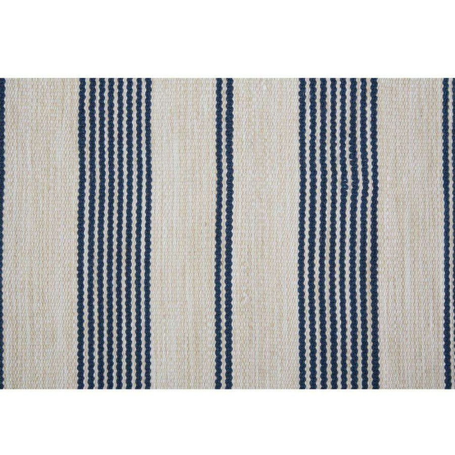 Rugs * | Claude Modern Classic Blue Striped Outdoor Rug 4'X6 Official