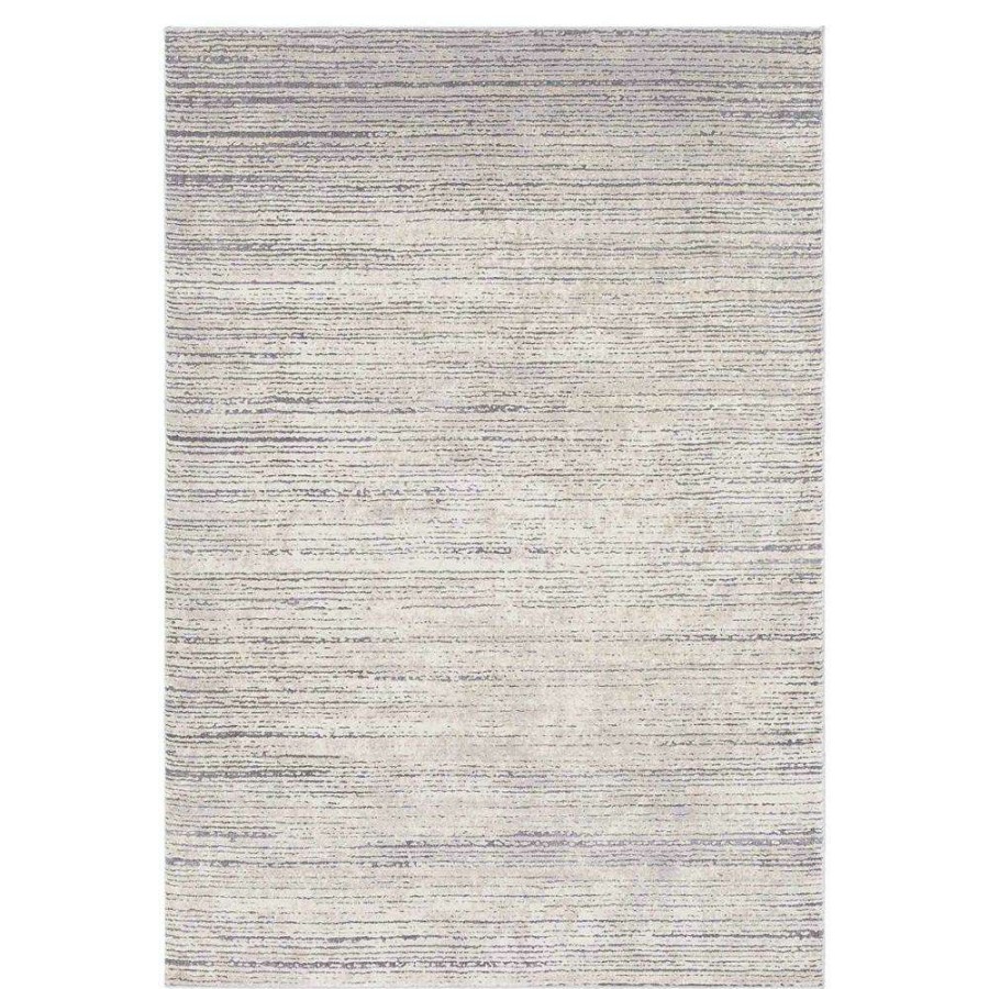 Rugs * | Nina Modern Classic Grey Ash Patterned Rug 5'3 X7'7 High Quality